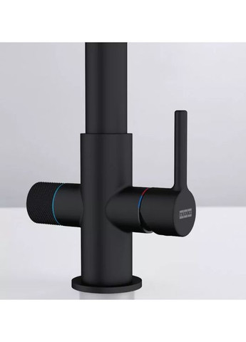 Смеситель для кухни Lina L Clear Water 2.0, длина излива - 254 мм, поворотный, 1 рычаг, черный матовый FRANKE (361311171)