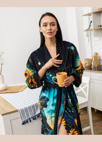 Халат жіночий з плюшевого велюру ексклюзивний Night 18310 ML FlexDress (336766953)