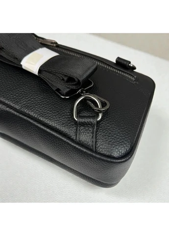 Сумка-слинг Calvin Klein чорна натуральна шкіра 27х15х5 см No Brand (398538002)