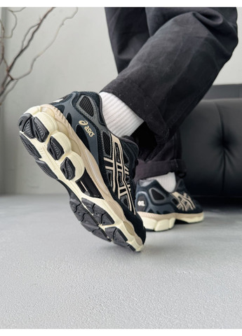 Кросівки жіночі і чоловічі Asics Gel-NYC Black Beige | Асікс Гель-НЮК чорні No Brand чорні демісезони (371276856)