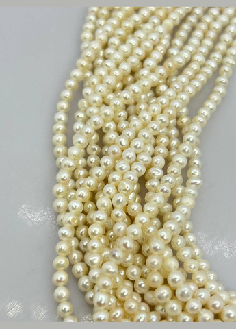 Перли на нитці без замка 3 мм 40 см Білий 11660 No Brand (315343344)