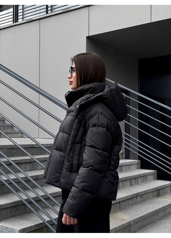 Черная зимняя женская зимняя куртка SK