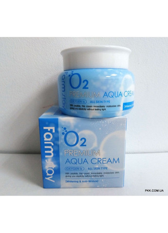 Увлажняющий крем для лица o2 aqua cream кислородный с ниацинамидом FarmStay (282587116)