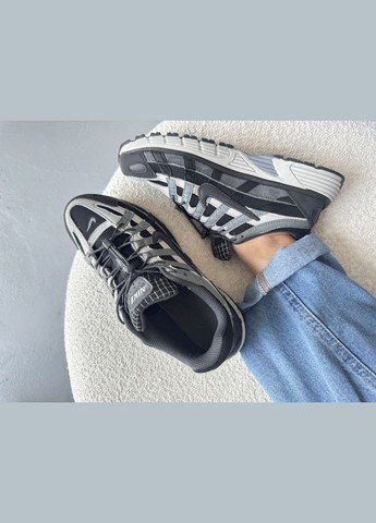 Чорні Осінні кросівки чоловічі і жіночі nike p-6000 black grey blue | найк р-6000 чорні No Brand