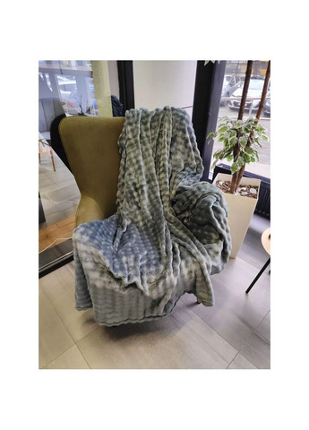 Плед Рельєфний Атлантида VS-PR-4400A 200х220 см синій Versailles (364102567)