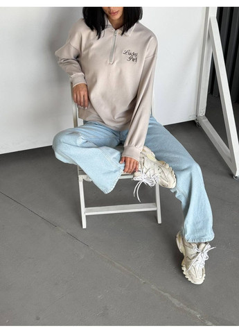 Светло-серый светшот, цвет светло-серый Fashion (361668346)