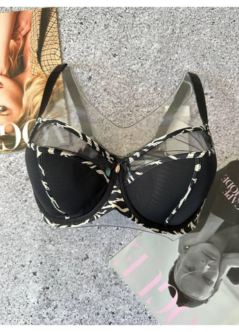 Чёрный бюстгальтер с мягкой чашкой, лифчик на тонком поролоне Lanny Mode