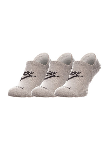 Жіночі Шкарпетки EVRYDAY PLUS CUSH FOOTIE Сірий Nike (282615875)