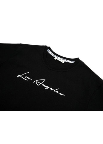Черная демисезонная футболка детская los angeles (20505-146b-black) Breeze