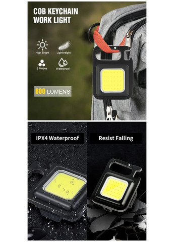 Фонарик аккумуляторный Суперяркий свет, карманный с магнитом и карабином, водонепроницаемый, USB Type-C Baseus (366668648)