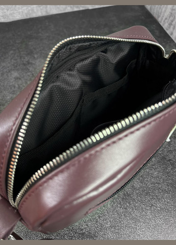 Женская сумка кросс-боди (через плечо) из натуральной кожи размер S, Марсала Famk (325488986)