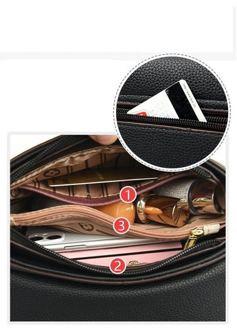 Сумка жіноча з натуральної шкіри жіноча чорна маленька КиП (332612493)