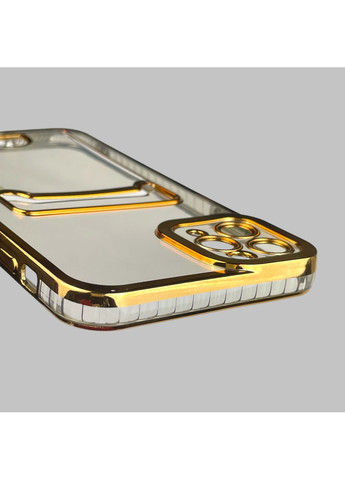 Чохол для iPhone 11 Pro Max із золотою окантовкою з кишенькою для карток на айфон 11 про макс золотий Apple (366022702)