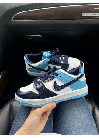 Синій кросівки чоловічі nike sb dunk blue найк сб данк сині демісезон No Brand