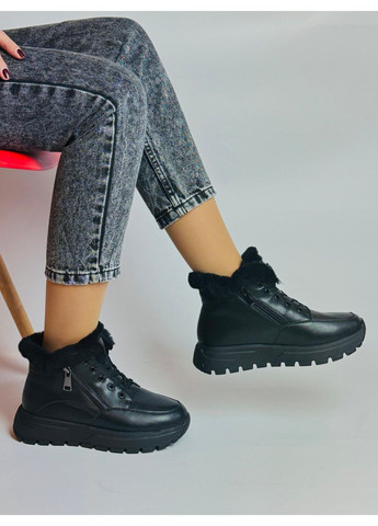 254 Черевики Зимові чорні шкіряні KDSL (311226196)