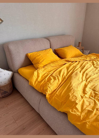 Постельное белье Антиаллергенное Евро 200х220 наволочка 70х70 2шт Желтый (П4К-al-sikel-var-006-01) No Brand (348094822)