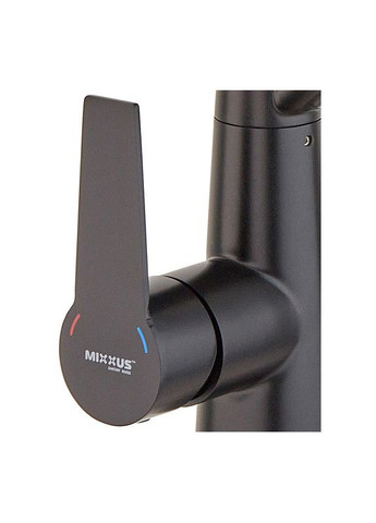 Кухонний змішувач із чорним силіконовим виливом FUL-021 (з вих.для питної води) (MI6021) Mixxus (334003353)
