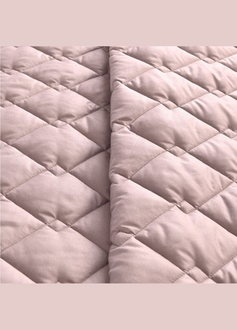 Покрывало 180х210 см стеганое двухстороннее качественная стежка микрофибра пудра серое на кровать, диван IDEIA (367727601)