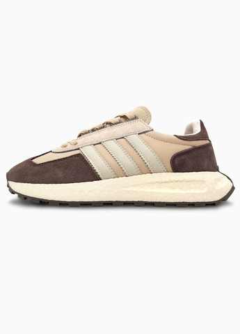 Коричневі Осінні кросівки чоловічі і жіночі adidas retropy e5 brown beige white | адідас ретропі е5 коричневі No Brand