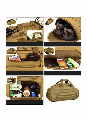 Тактична дорожня сумка MOLLE cargo bag 25л - Black KT6006102 Solve (305743473)