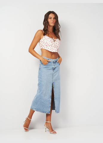 Кроп топ в принт Pull & Bear (301698924)