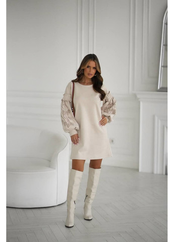 Бежева сукня, колір бежевий Fashion