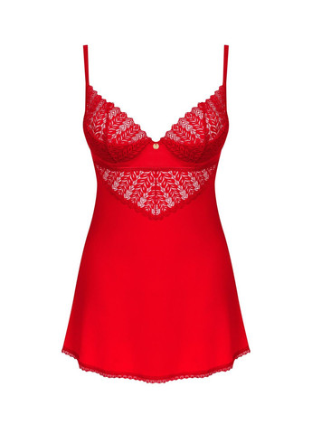 Пеньюар Ingridia chemise & thong, красный Obsessive (297516683)