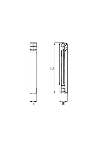 Радіатор біметалічний Bi-Ferrum 200/96 0,81 кг Thermo Alliance F20096B (346492786)