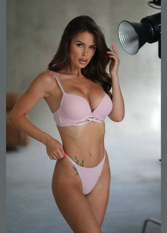 Розовый комплект нижнего белья Mandhari