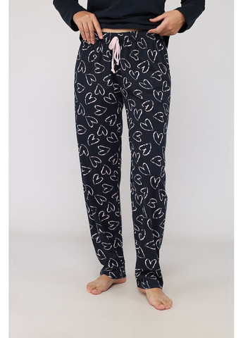 Темно-синяя пижама с штанами женская цвет темно-синий cb-00285831 Yuki