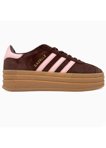 Коричневі літні кросівки adidas gazelle bold brown адідас газель коричневі No Brand