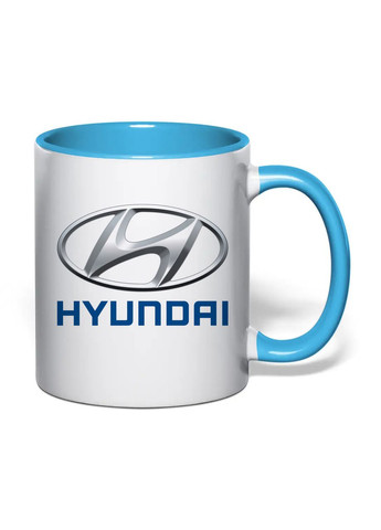 Чашка с печатью "Hyundai" 330 мл (цвет голубой) (34008) No Brand (366303464)