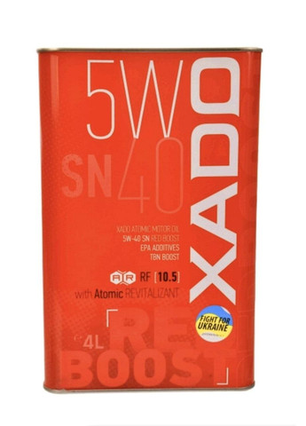 Моторна олива Atomic Oil 5W-40 SN Red Boost 4 л (ХА 26269) XADO (367607829)
