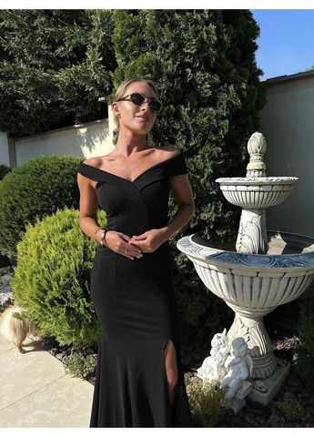 Чорна вечірня плаття футляр WINN однотонна