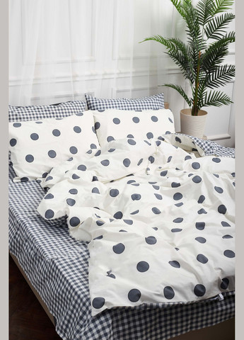 Комплект постельного белья полуторный евро 160х220 наволочки 2х50х70 Ranforce Elite (MS-820000196) Moon&Star Riccarda (284416223)