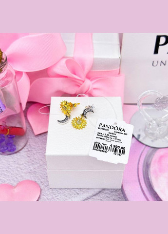 Срібні сережки Сонце та місяць No Brand (330768891)