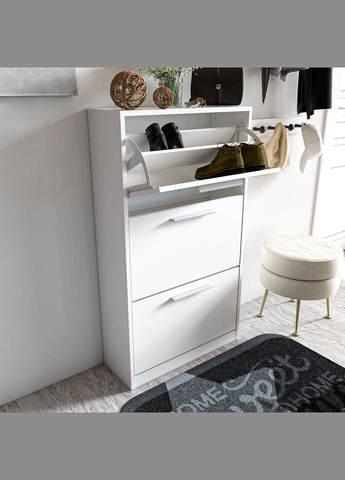 Тумба для обуви S-21 Ш590/В1200/Г280 Дуб сонома-Белый MORELI (313859529)