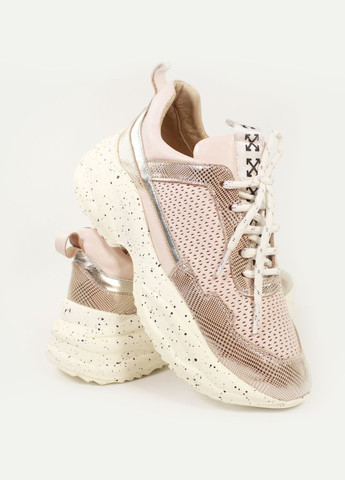 Кожаные кроссовки с массивной подошвой It-Girl пудровые лето (330752347)