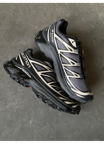 Черные демисезонные кроссовки мужские salomon xt-6 gore-tex black саломон xt-6 No Brand