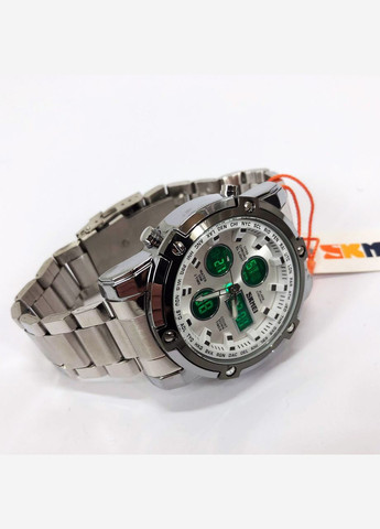 Годинник наручний чоловічий 1389SI SILVER, брендовий чоловічий годинник. Колір: срібний Skmei (364665314)