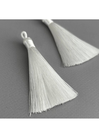 Шелковые кисти для сережек 8 см - белый теплый Plus-plus (354795820)