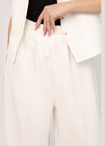 Брюки широкие женские цвет белый CB-00272350 EFIL (325814206)