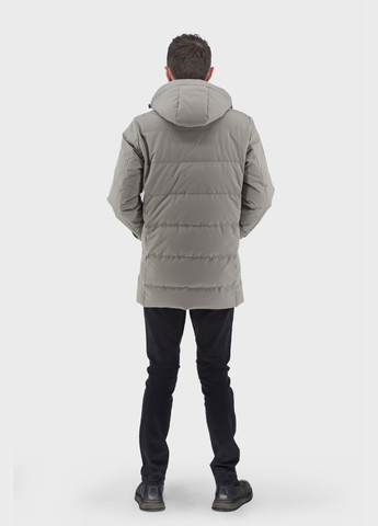 Серая демисезонная мужской пуховик (, ), 29924 City Class