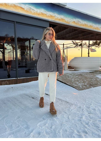 Тепленька жіноча шубка баранець оверсайз Nositi (366038811)