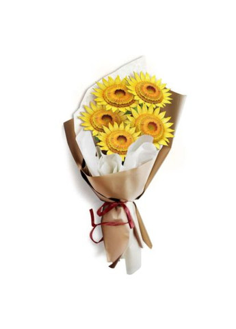 Пазл трехмерный Букет цветов Желтые подсолнухи (P866h) Cubic Fun тривимірний Букет квітів Жовті соняшники (366066931)