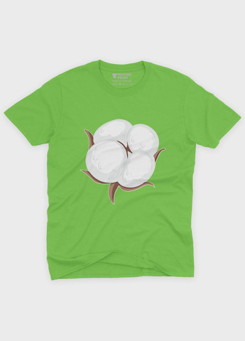 Салатова демісезонна футболка для хлопчика з патріотичним принтом бавовна (ts001-5-kiw-005-1-137-b) Modno
