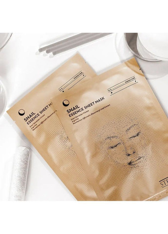 Тканинна маска-есенція для обличчя Snail Essence Sheet Mask з муцином равлика, 25 г Steblanc (366529628)