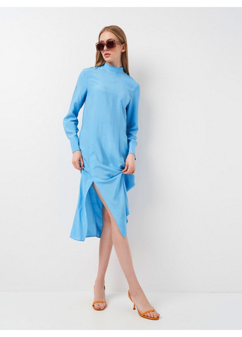 Голубое кэжуал платье H&M однотонное