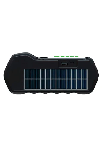 Фонарь переносной многофункциональный 11 с солнечной панелью FM+Bluetooth+PowerBank 1500 mAh Gdlite (395880007)