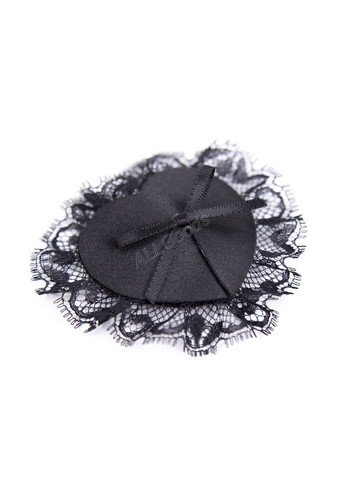 Наклейки на грудь Кружевные сердце 1 пара стекини черные A.G. (299770247)